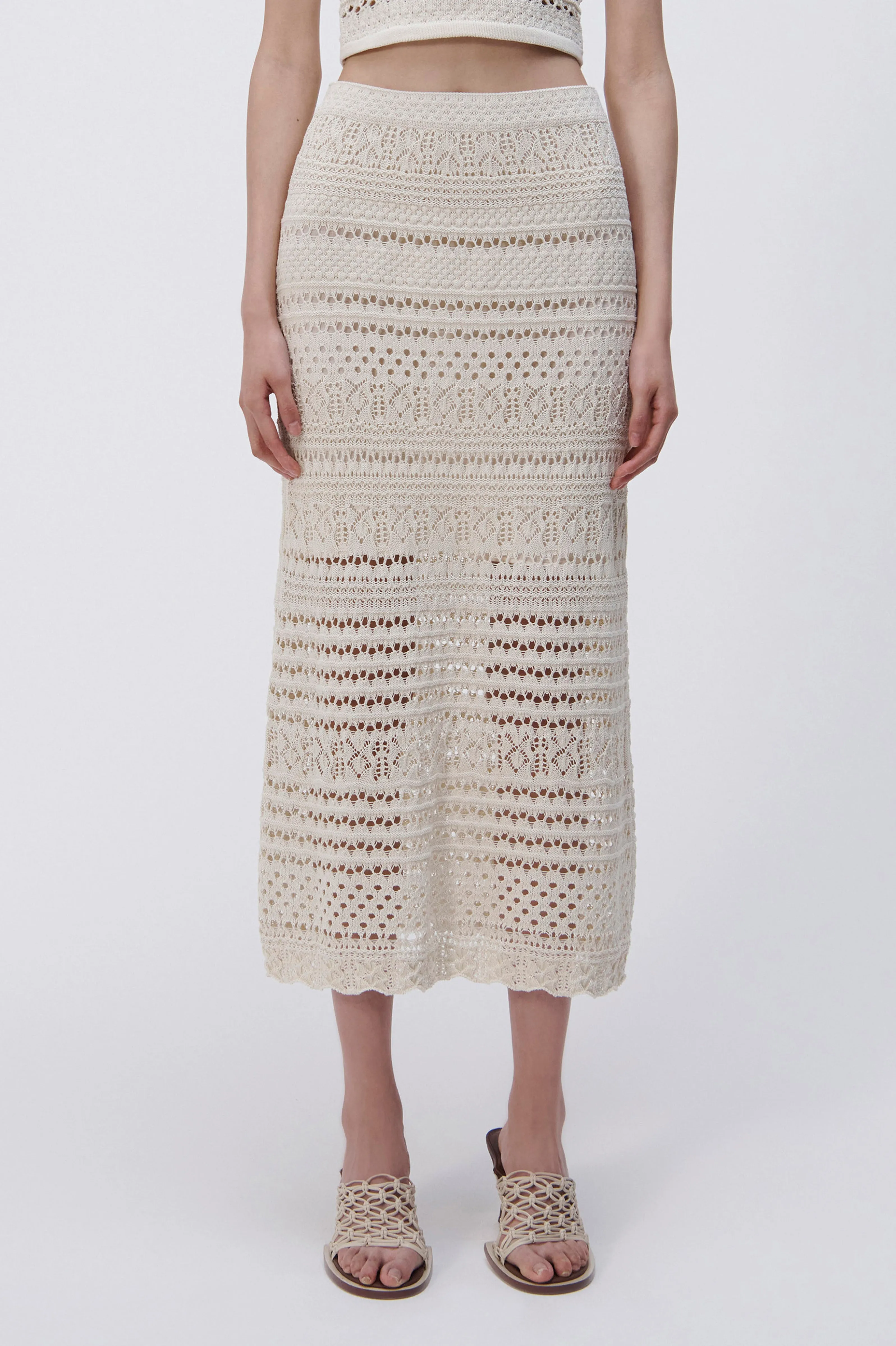 Alita Macrame Midi Skirt sold by Simkhai product image thumbnail 3