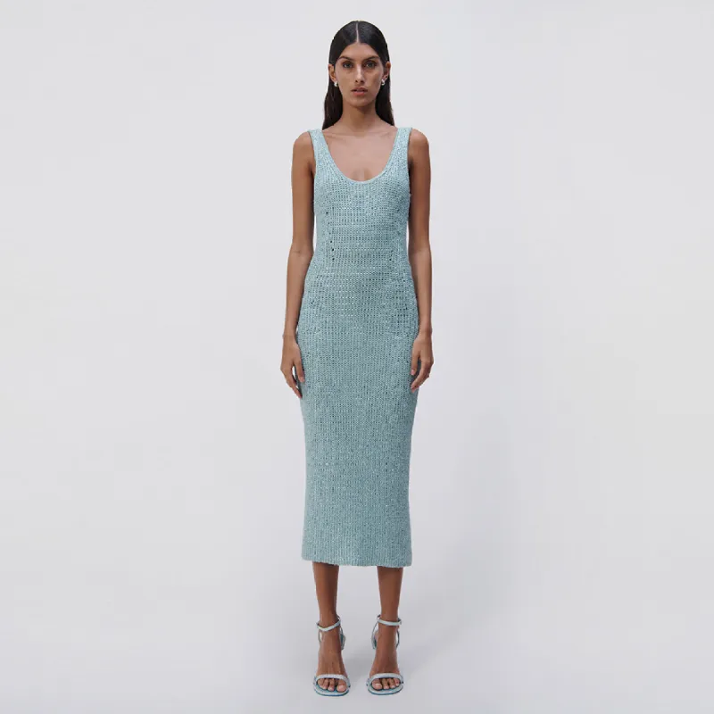 Monika Crystal Knit Midi Dress sold by Simkhai