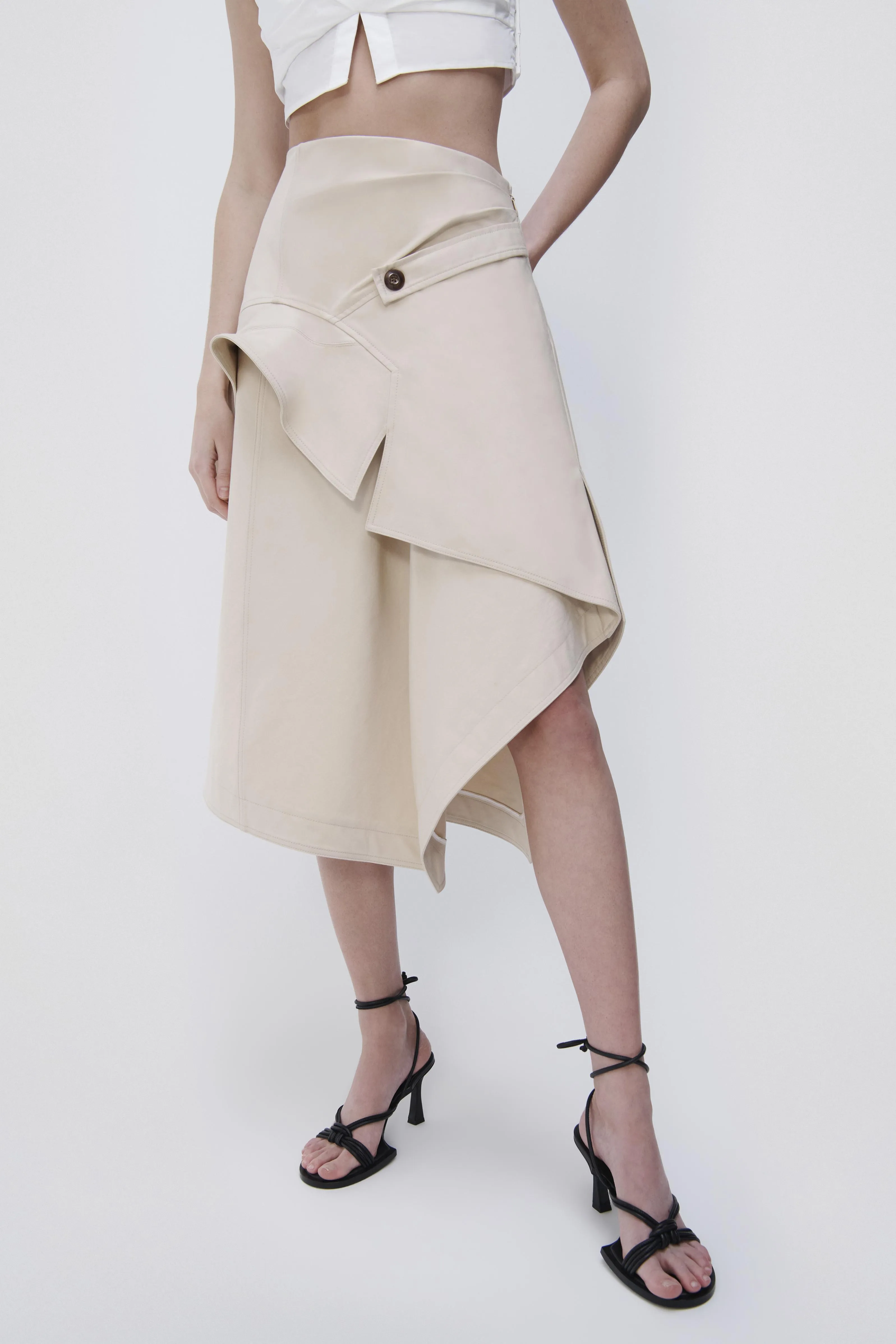 Bruna Draped Skirt sold by Simkhai product image thumbnail 3