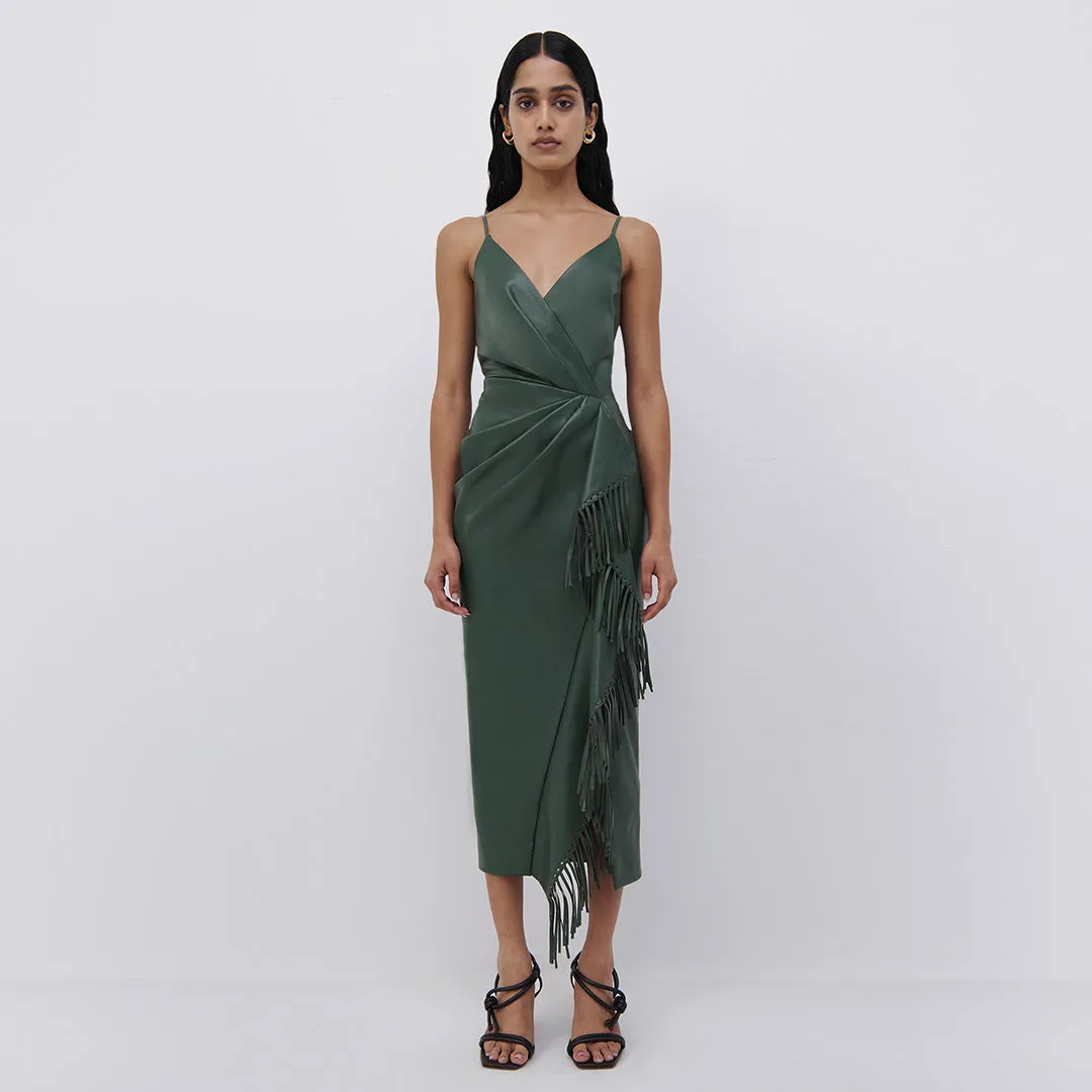 Carlee Vegan Leather Midi Dress sold by Simkhai