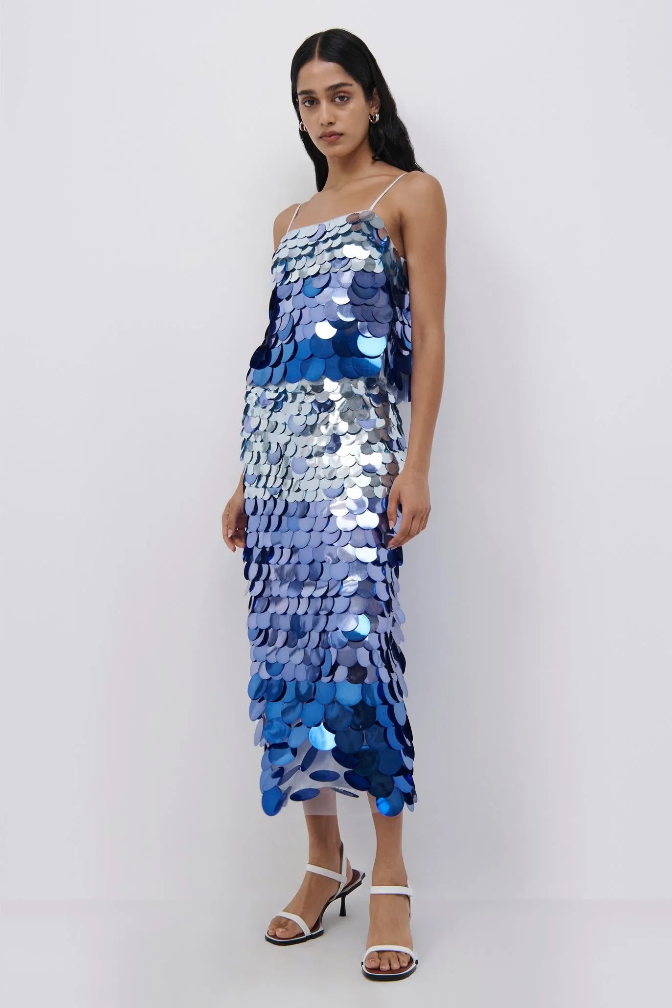 Elvira Ombre Sequin Midi Skirt sold by Simkhai product image thumbnail 4