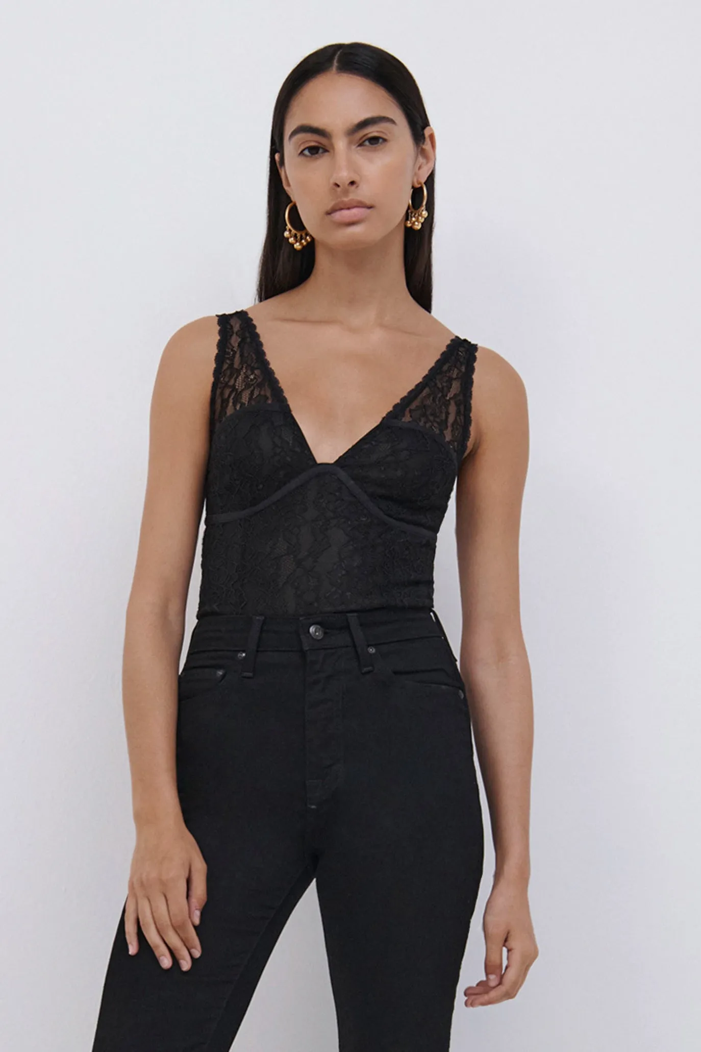 Tristan Lingerie Lace Bodysuit sold by Simkhai product image thumbnail 2