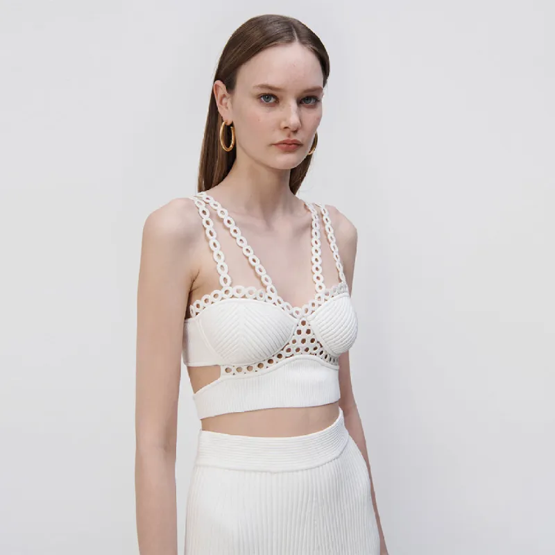 Liana Crochet Ring Bralette made by Simkhai