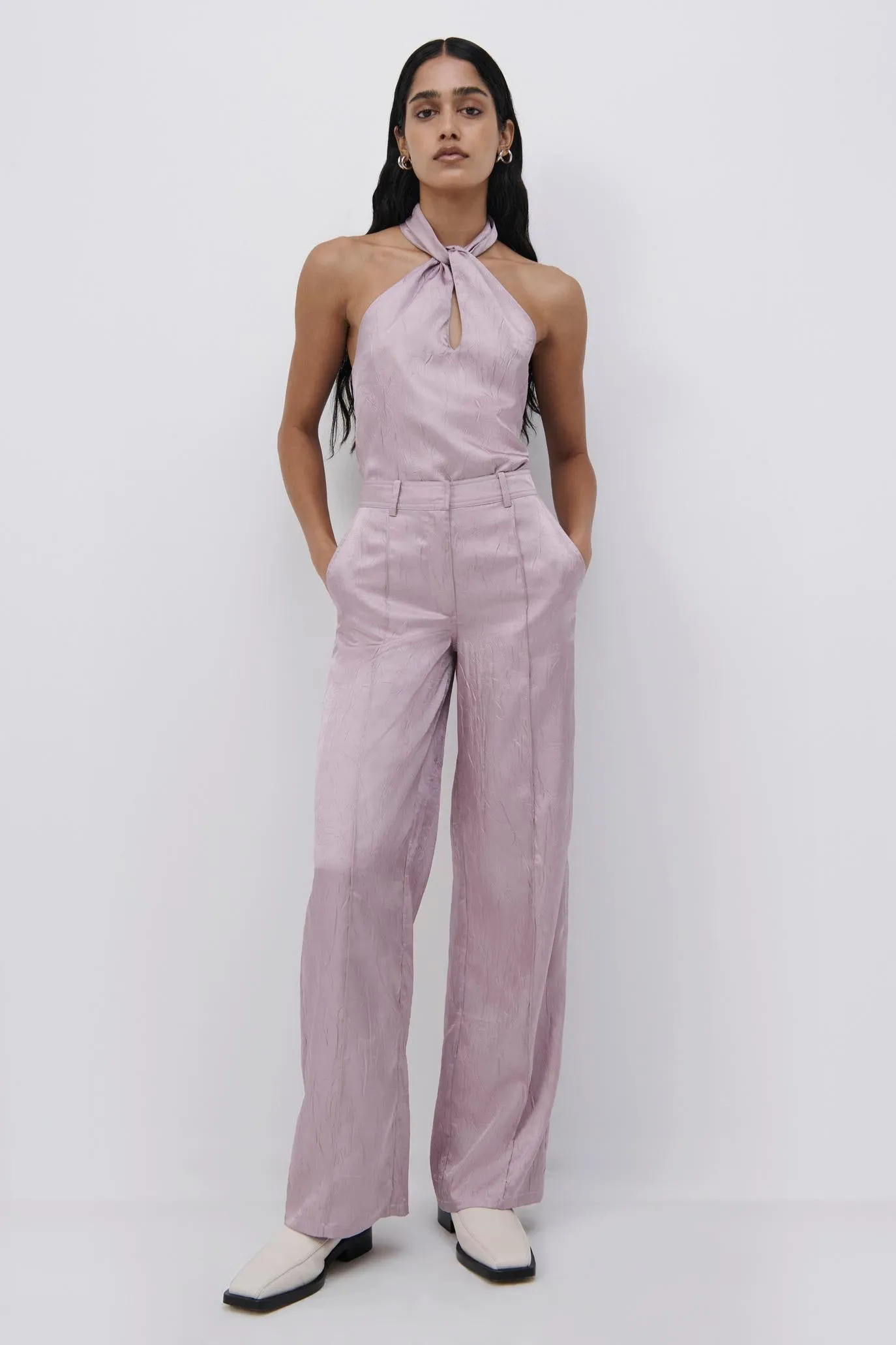 Fleur Satin Wide Leg Pant sold by Simkhai product image thumbnail 2