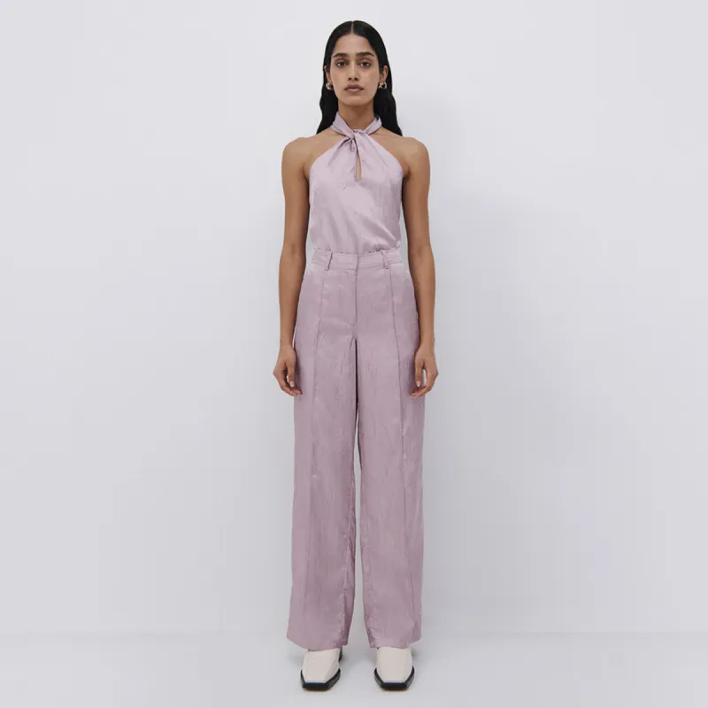 Fleur Satin Wide Leg Pant made by Simkhai