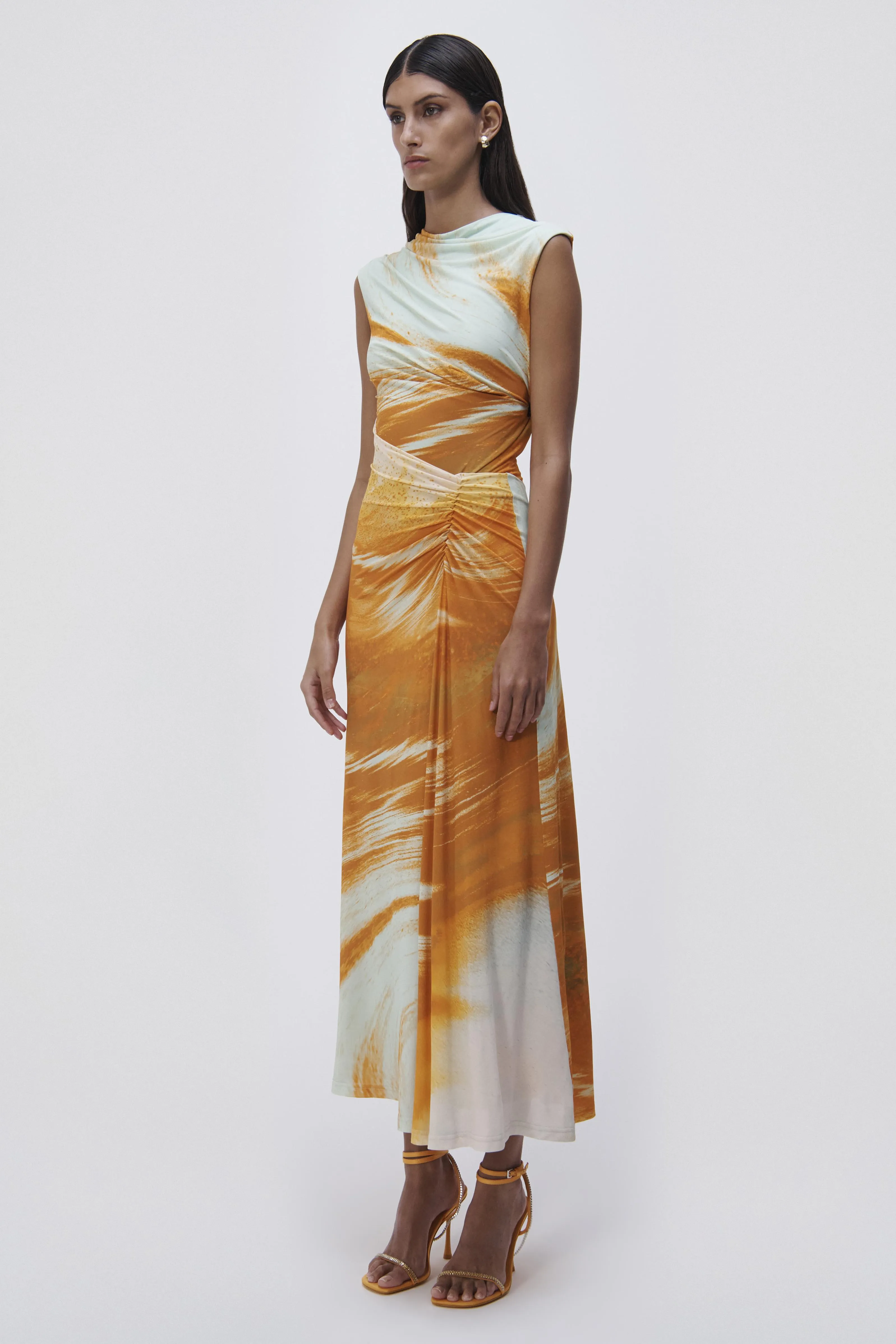Acacia Marble Print Midi Dress sold by Simkhai product image thumbnail 4