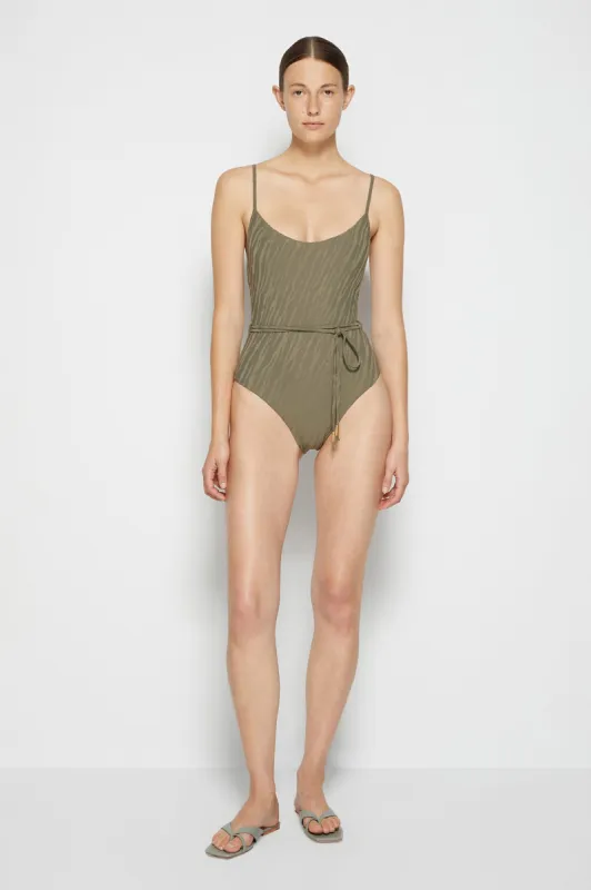 Oaklyn Jacquard Swim One Piece made by Simkhai