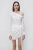 Mae Draped Satin Mini Skirt sold by Simkhai