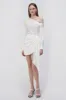 Mae Draped Satin Mini Skirt sold by Simkhai