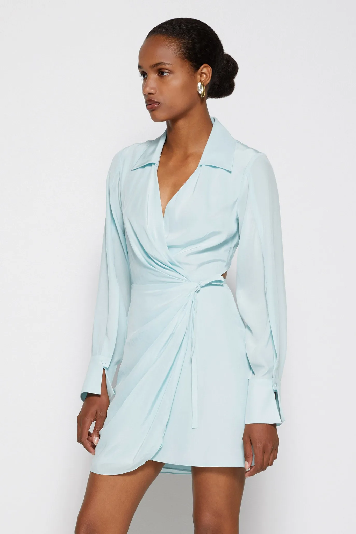 Destiny Essential Wrap Dress sold by Simkhai product image thumbnail 4