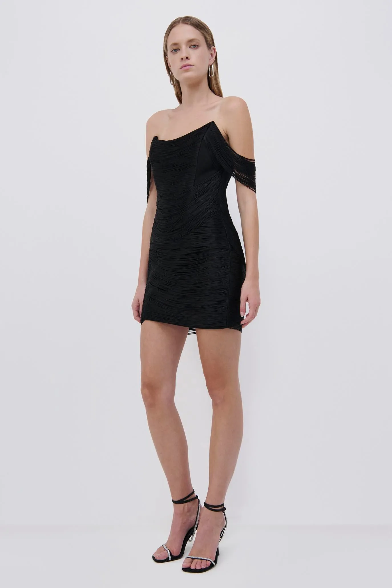 Camden Draped Fringe Mini Dress sold by Simkhai product image thumbnail 4