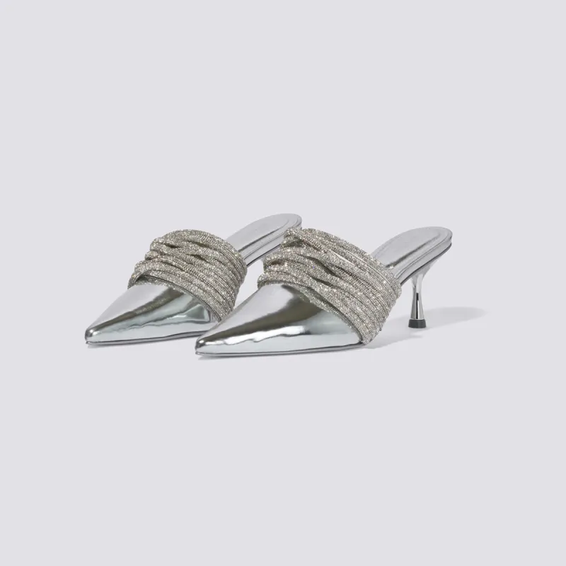 Lian Heeled Mule sold by Simkhai