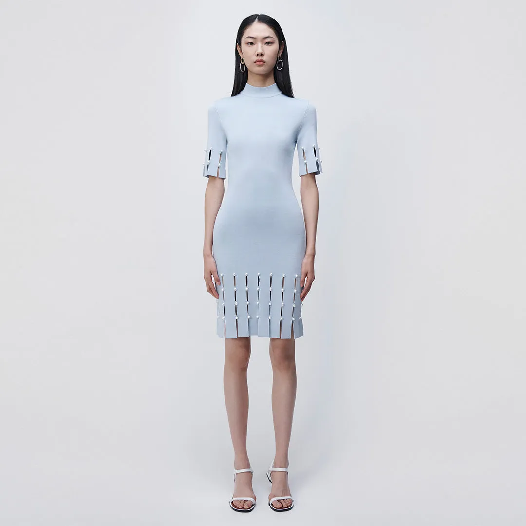 Dina Compact Rib Mini Dress sold by Simkhai