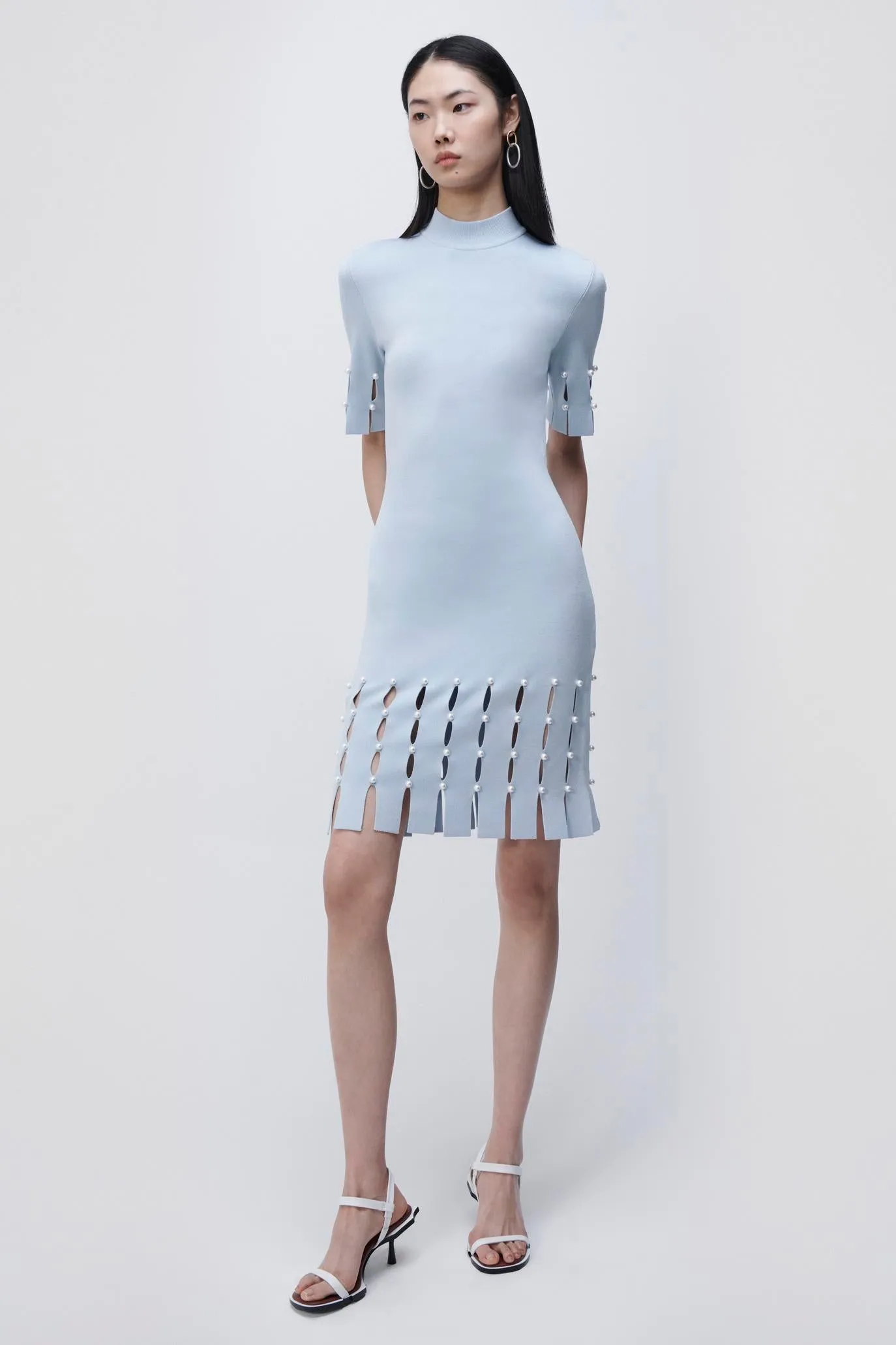 Dina Compact Rib Mini Dress sold by Simkhai product image thumbnail 2