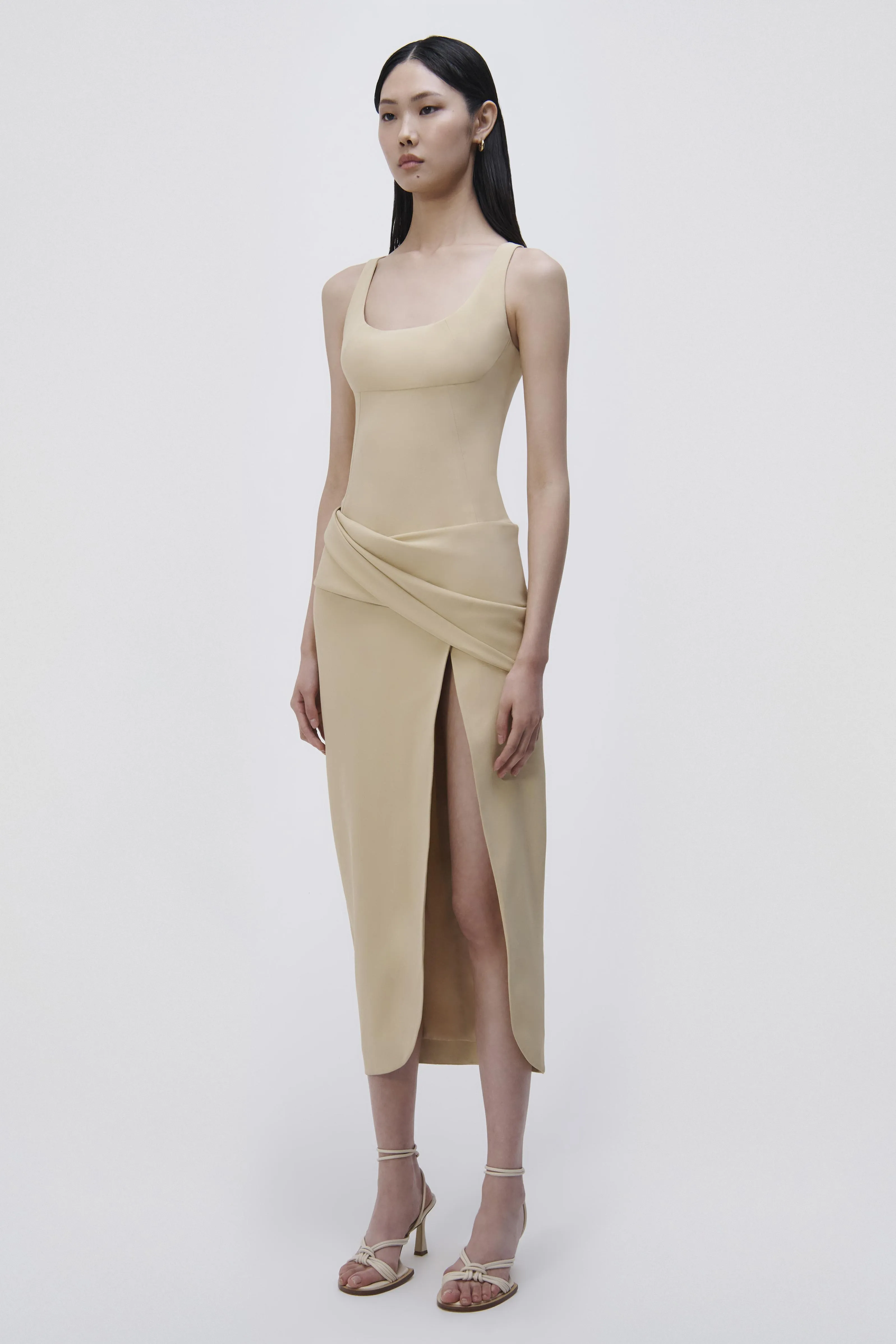 Angeline Draped Midi Dress sold by Simkhai product image thumbnail 4