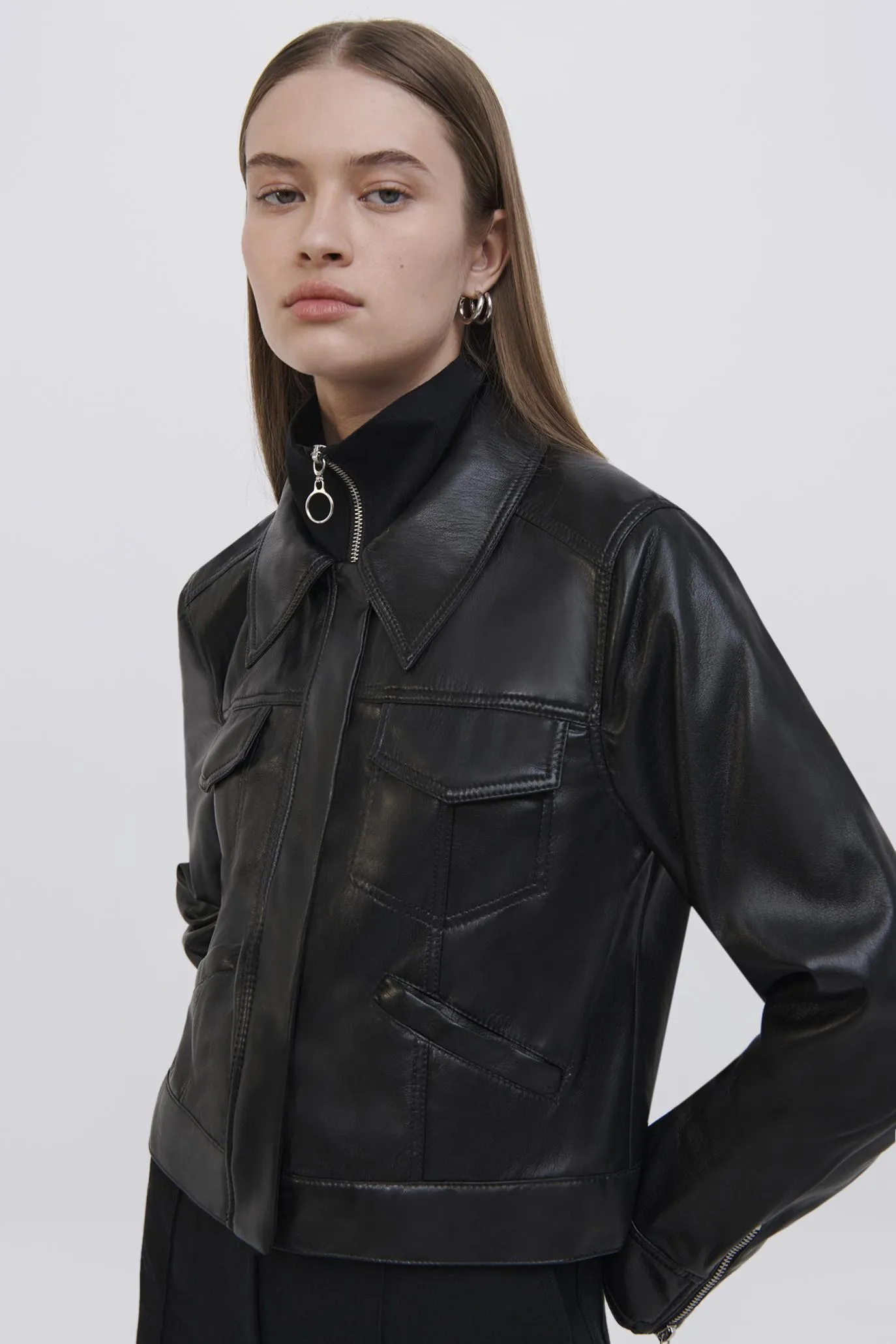 Becka Vegan Leather Jacket sold by Simkhai product image thumbnail 2