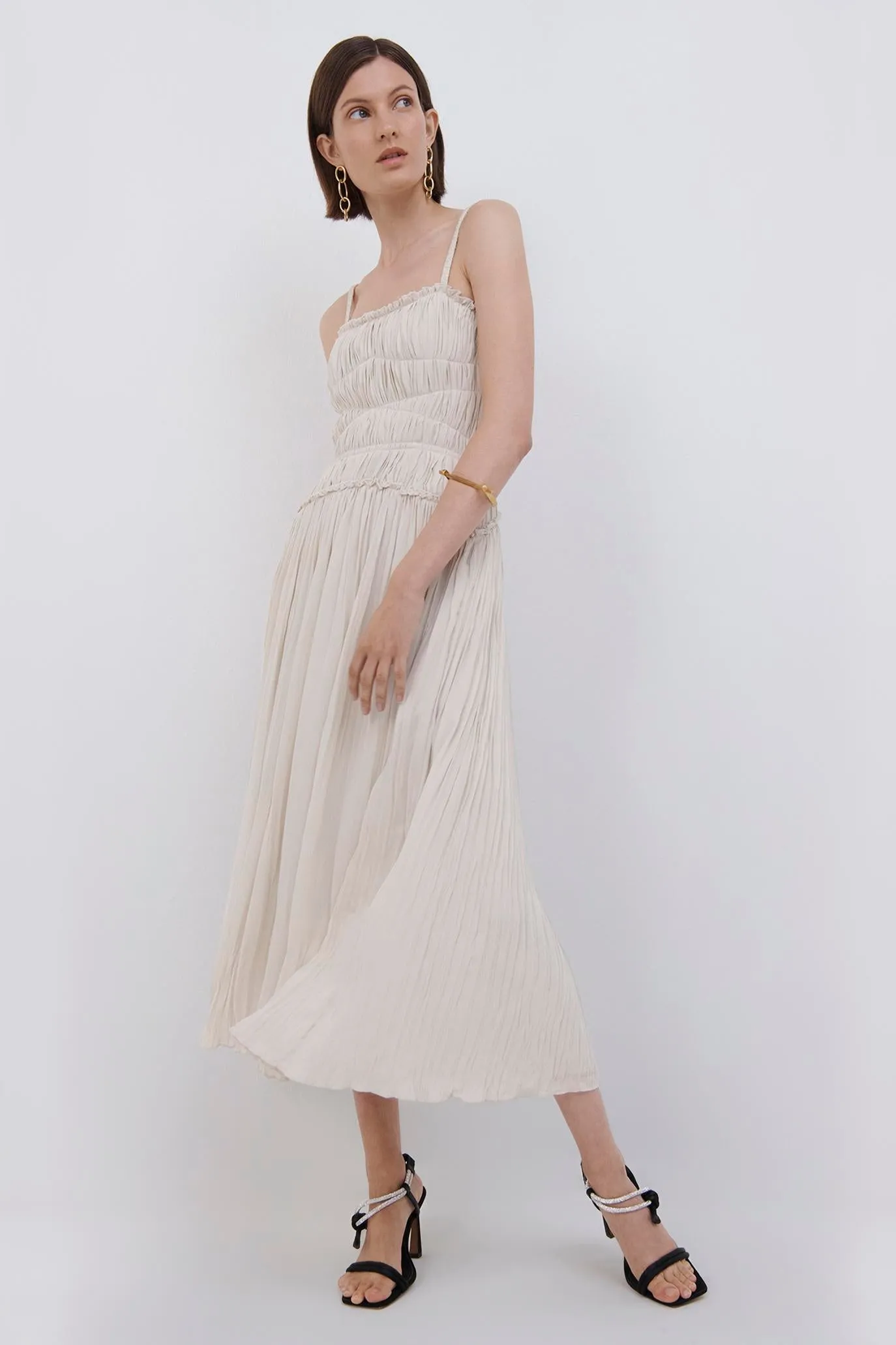 Venus Pleated Midi Dress sold by Simkhai product image thumbnail 4