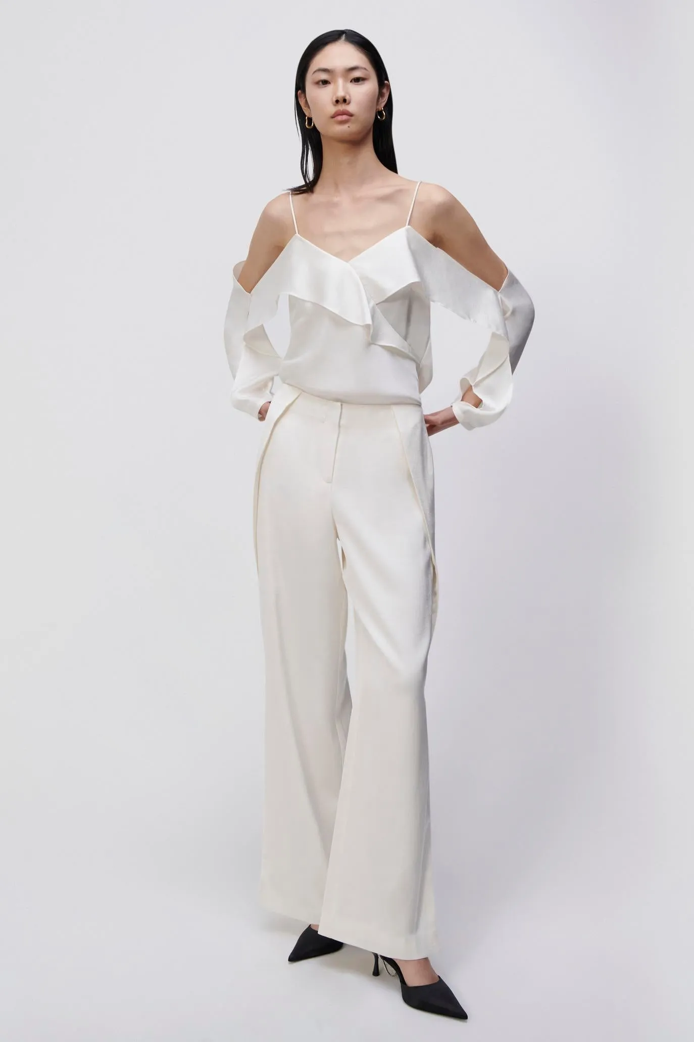 Diane Satin Off Shoulder Top sold by Simkhai product image thumbnail 3