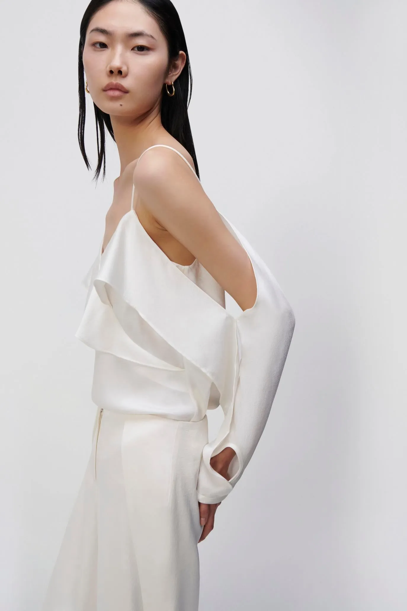 Diane Satin Off Shoulder Top sold by Simkhai product image thumbnail 4