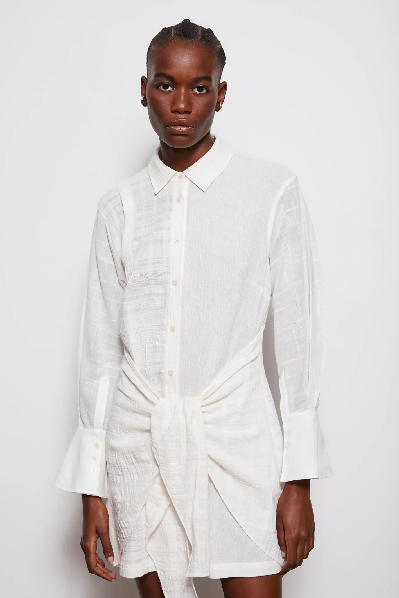 Patchwork Shirt Dress sold by Simkhai product image thumbnail 2