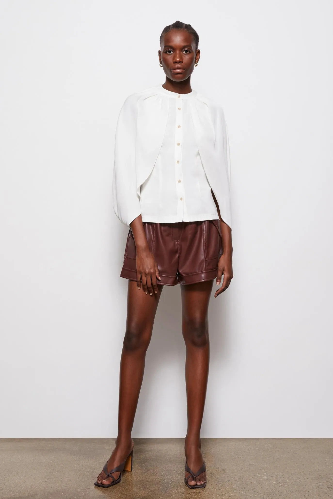 Linen Cape Top sold by Simkhai product image thumbnail 4
