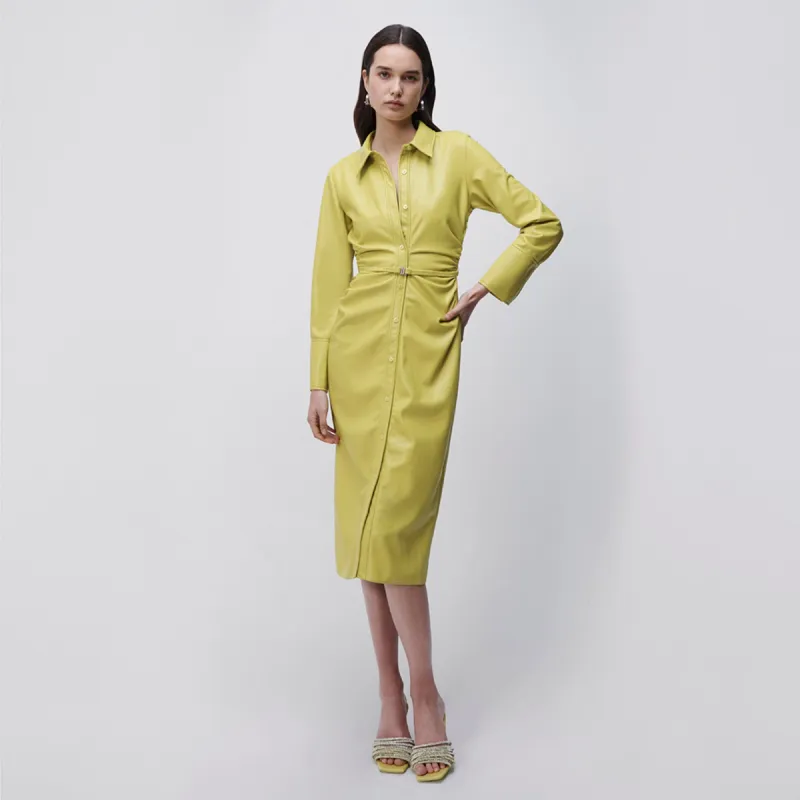 Hearst Eco-Stretch Vegan Midi Dress made by Simkhai