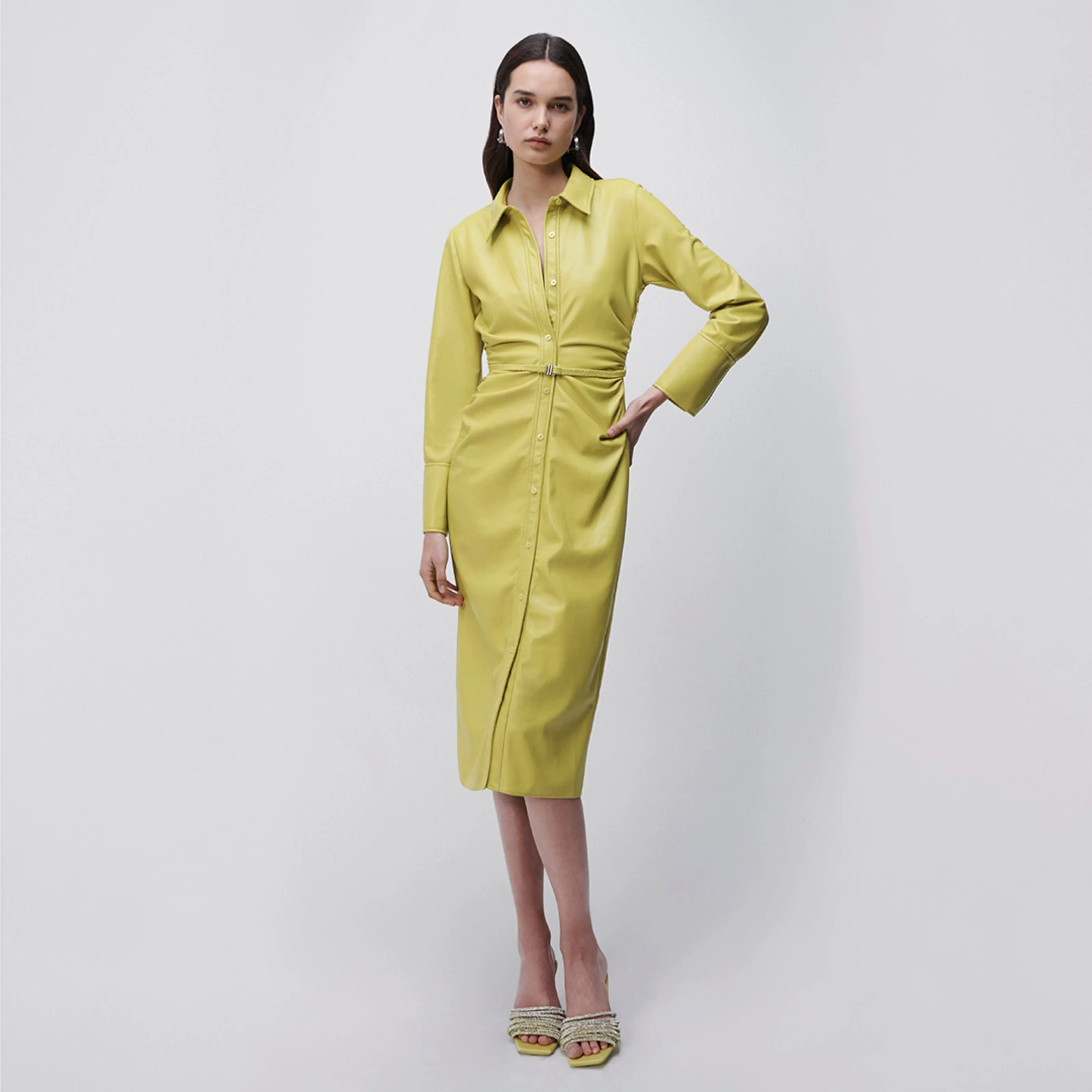 Hearst Eco-Stretch Vegan Midi Dress sold by Simkhai