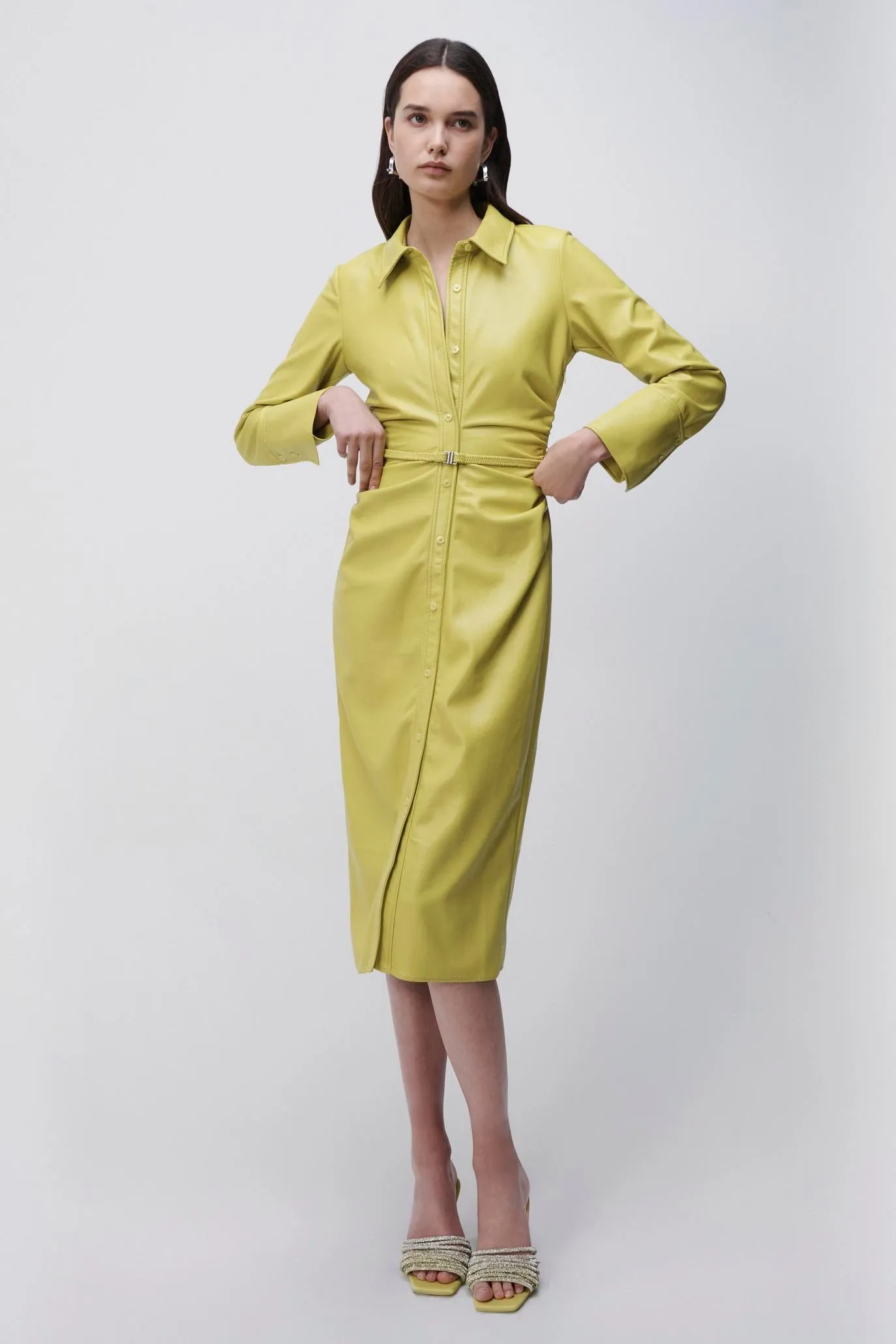 Hearst Eco-Stretch Vegan Midi Dress sold by Simkhai product image thumbnail 5