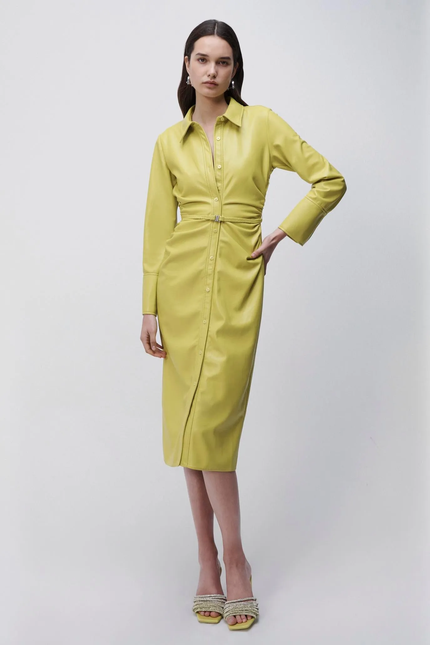 Hearst Eco-Stretch Vegan Midi Dress sold by Simkhai product image thumbnail 2