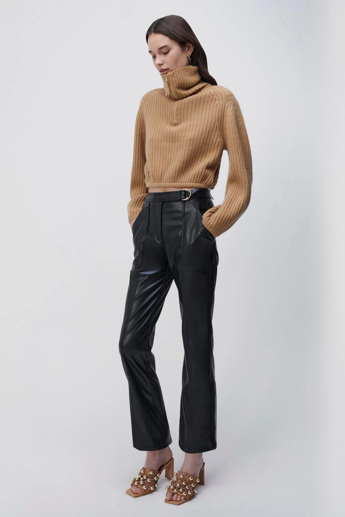 Janae Recycled Cashmere Turtleneck Pullover sold by Simkhai product image thumbnail 5