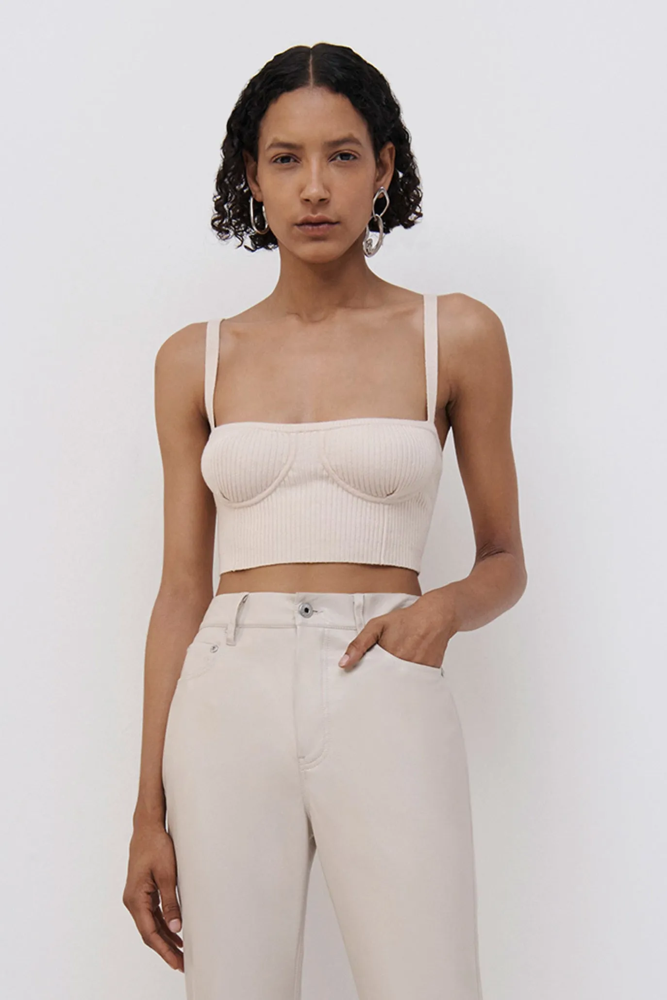 Gabby Recycled Rib Bralette sold by Simkhai product image thumbnail 2