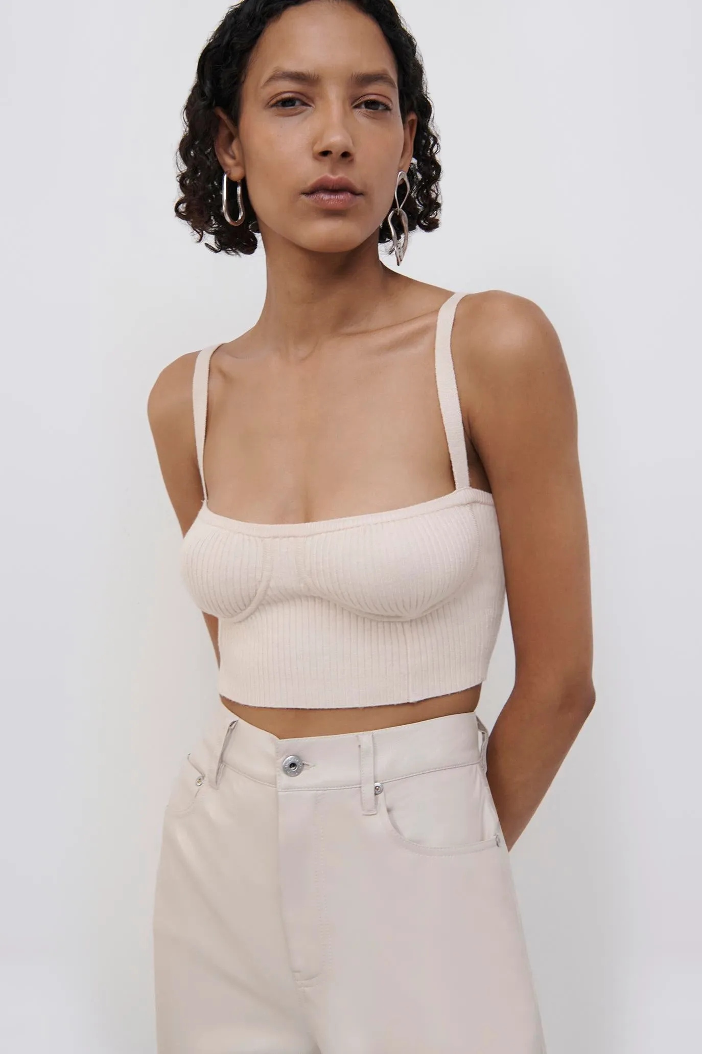 Gabby Recycled Rib Bralette sold by Simkhai product image thumbnail 3