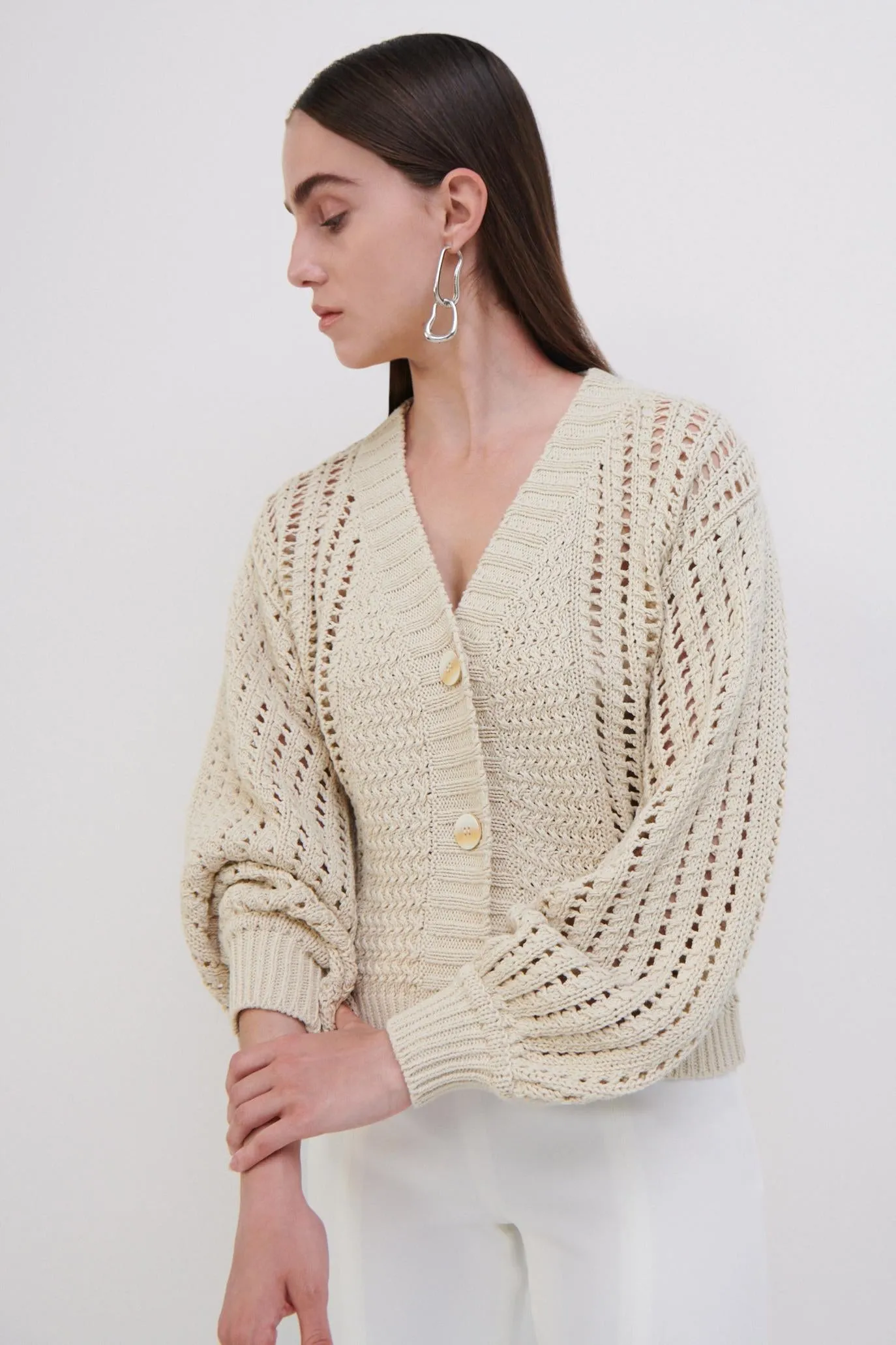 Amara Crochet Cardigan sold by Simkhai product image thumbnail 4