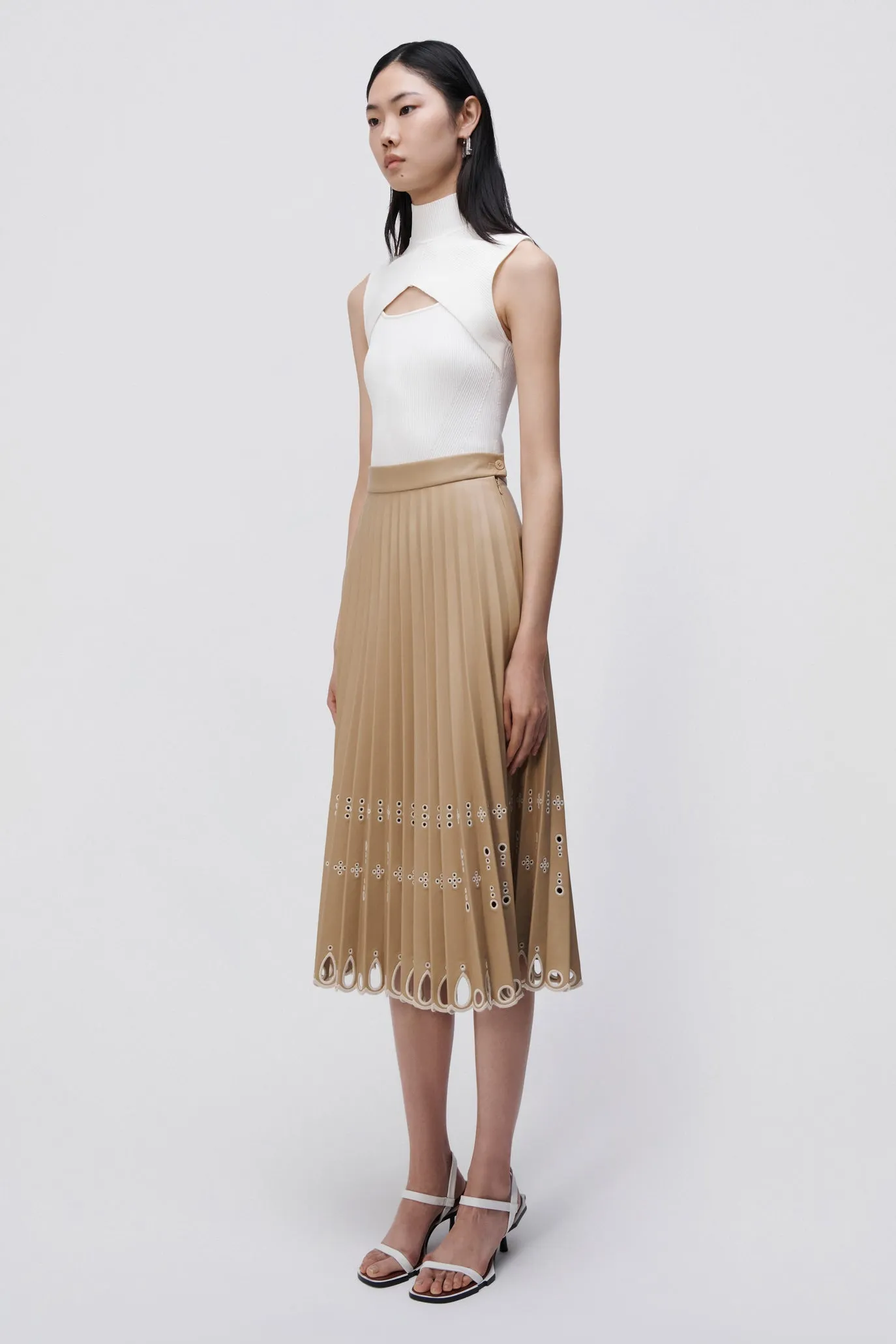 Harden Vegan Leather Midi Skirt sold by Simkhai product image thumbnail 4