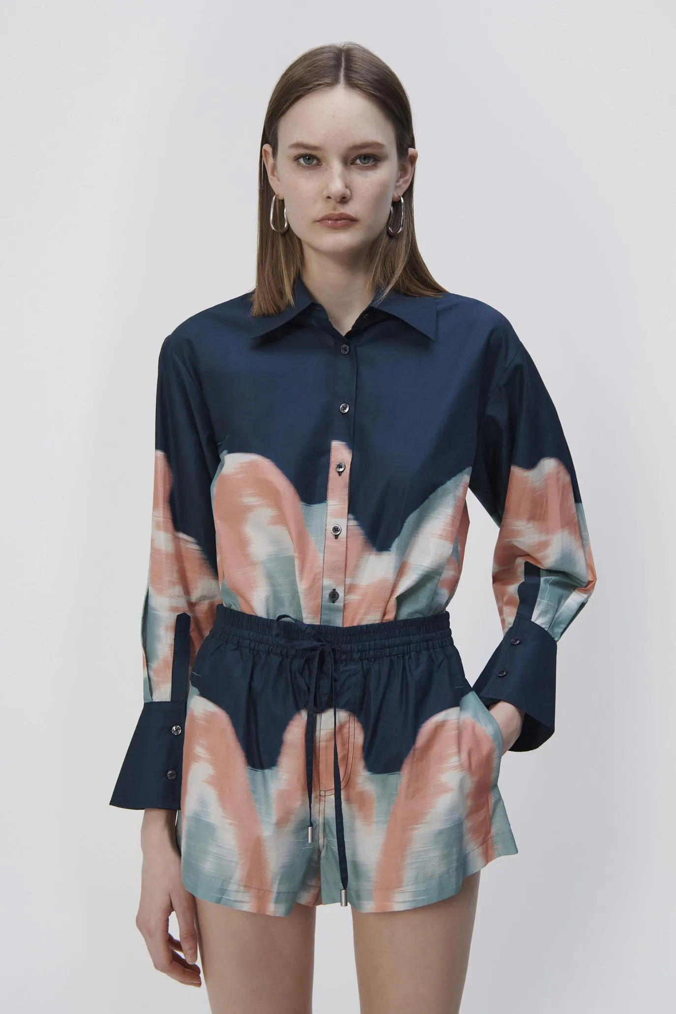 Avila Cotton Poplin Shirt sold by Simkhai product image thumbnail 2