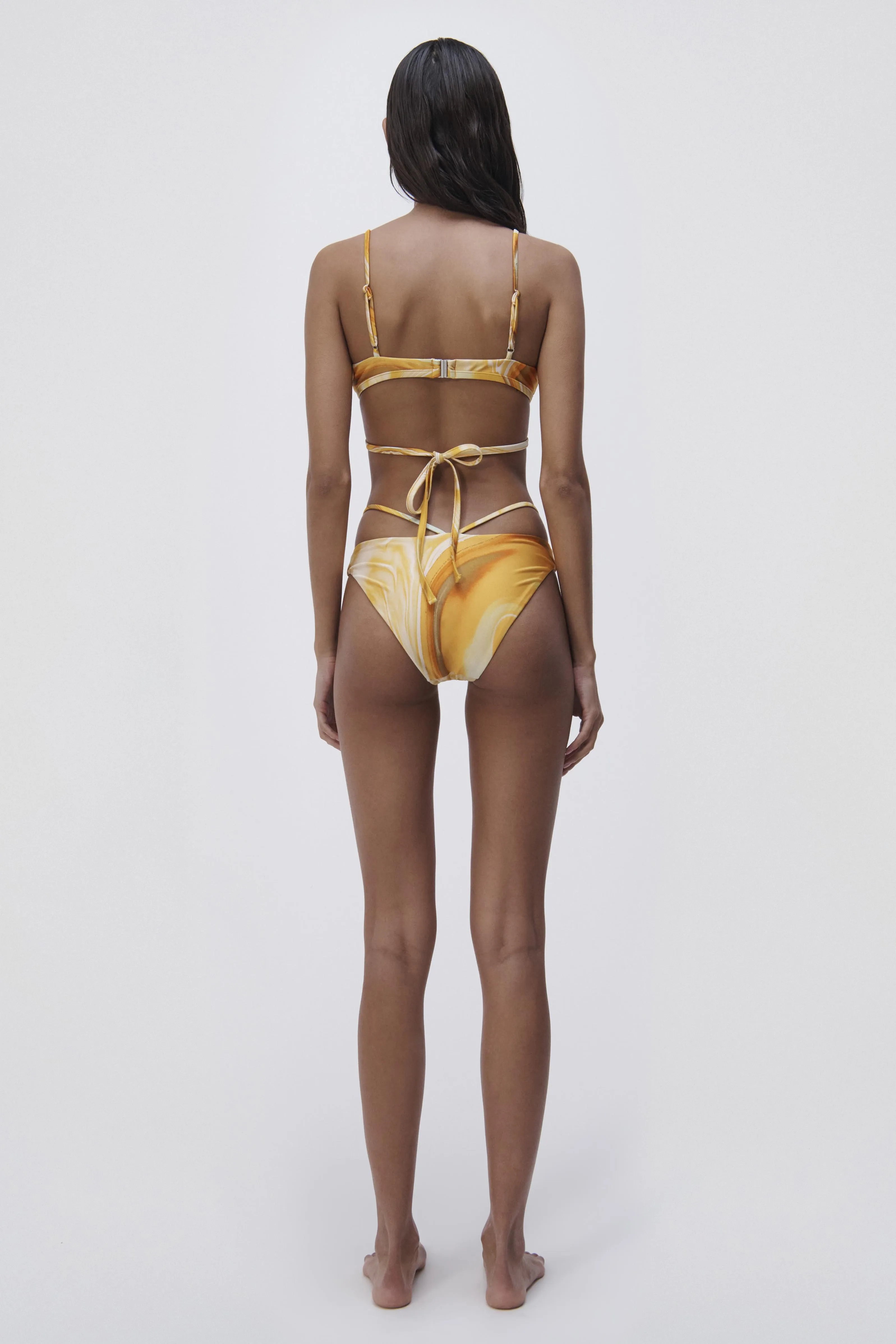 Emmalyn Marble Print Bikini Bottom sold by Simkhai product image thumbnail 5