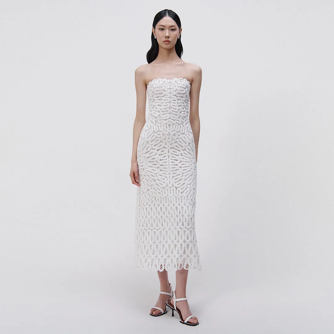 Elise Crochet Midi Dress sold by Simkhai