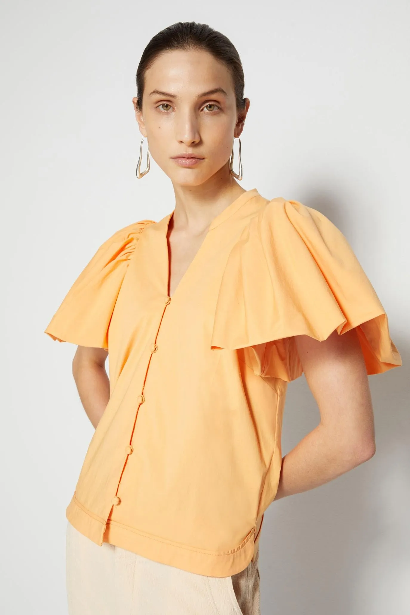 Hallie Poplin Top sold by Simkhai