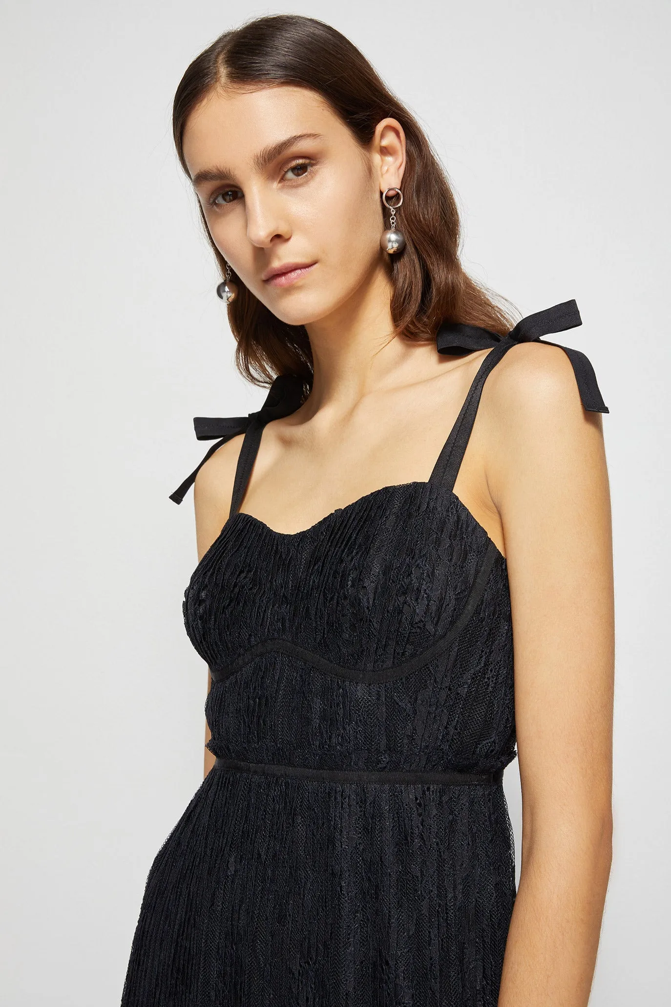 Bonnie Silk Lace Plisse Dress sold by Simkhai product image thumbnail 4