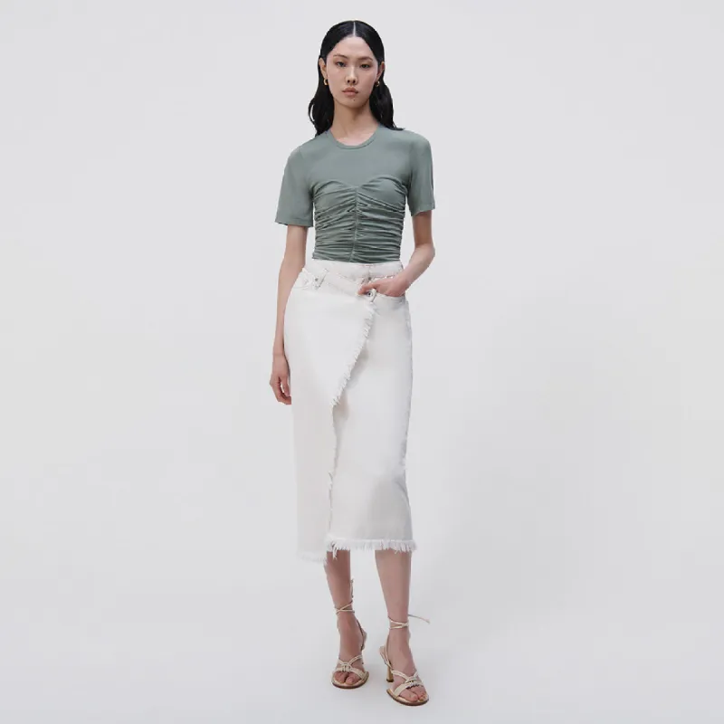 Piper Denim Midi Skirt made by Simkhai