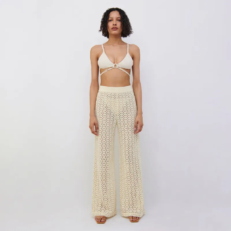 Rayleigh Crochet Coverup Pant made by Simkhai