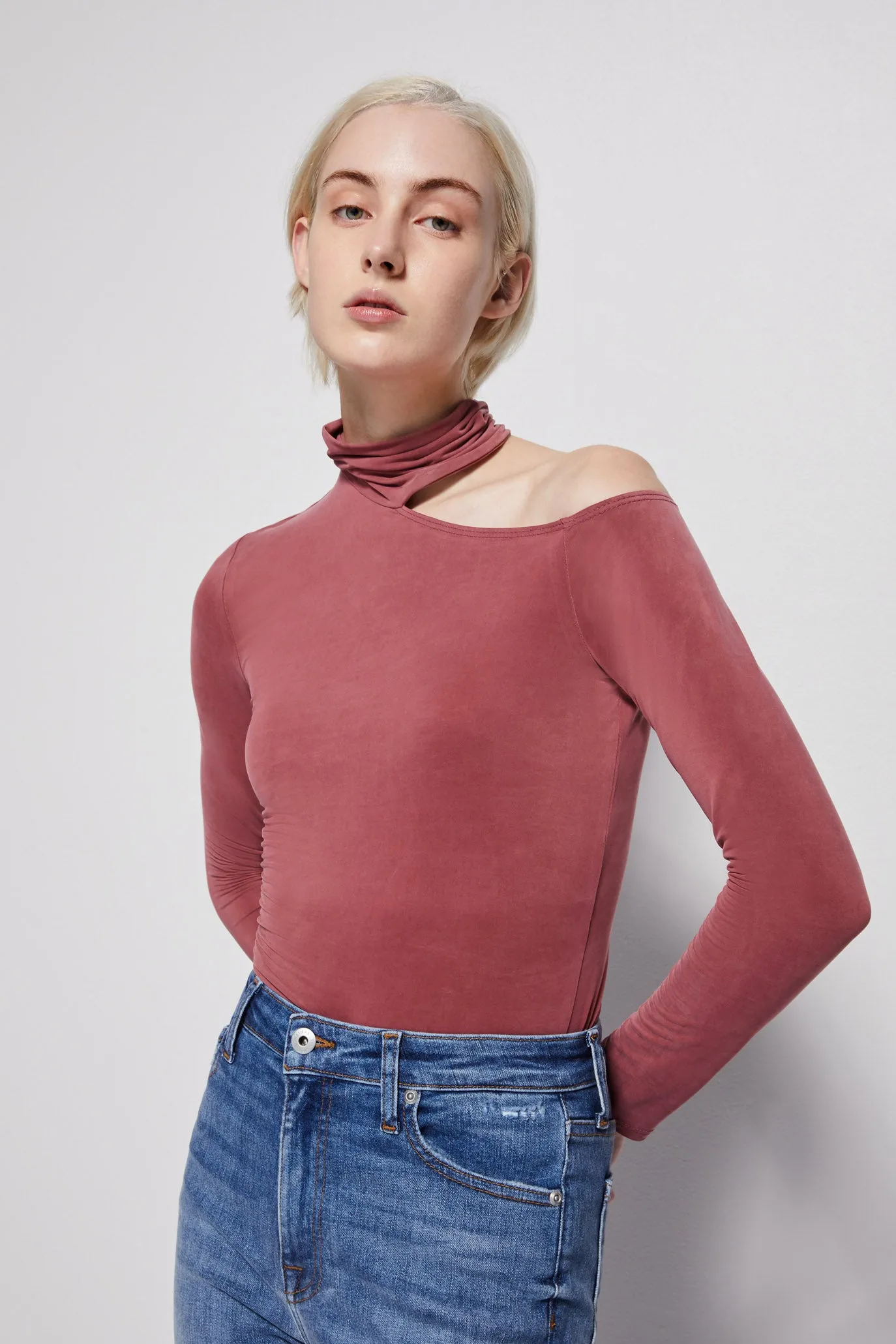 Caden Slinky Jersey Top sold by Simkhai product image thumbnail 4