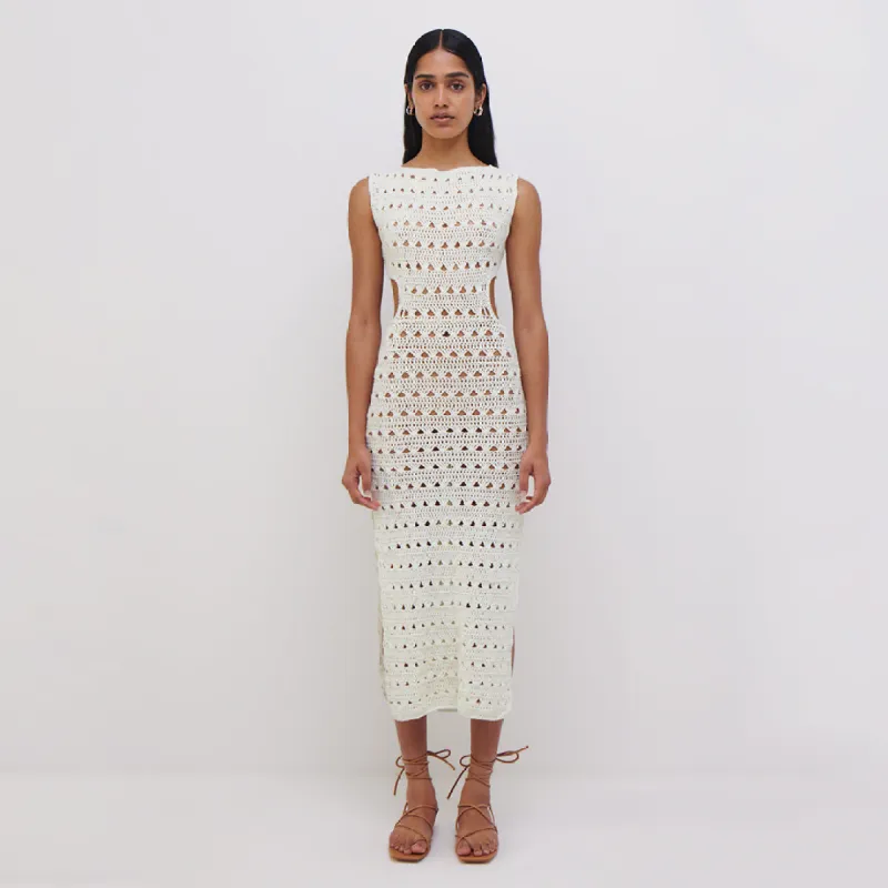 JS x Elexiay Crochet Dress made by Simkhai