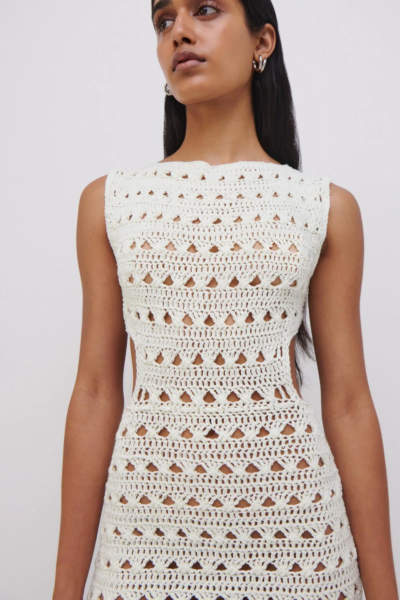 JS x Elexiay Crochet Dress sold by Simkhai product image thumbnail 4