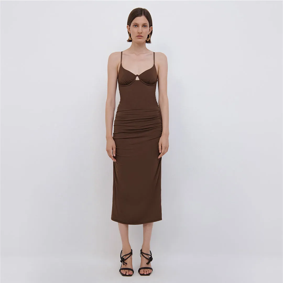 Iris Stretch Jersey Midi Dress sold by Simkhai