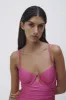 Laine Satin One Piece sold by Simkhai