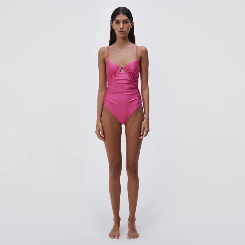 Laine Satin One Piece sold by Simkhai