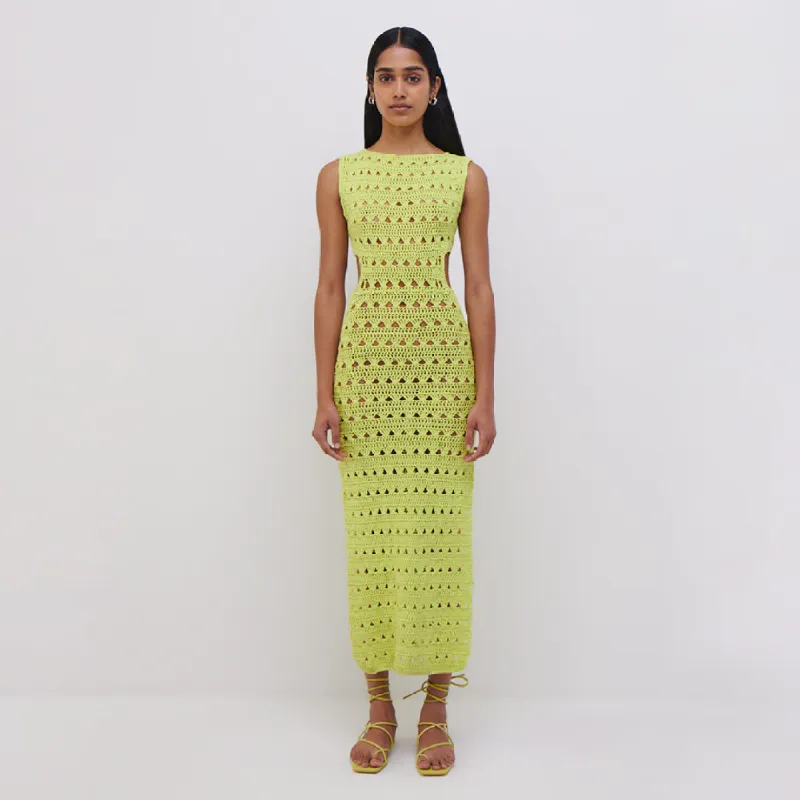 JS x Elexiay Crochet Dress made by Simkhai