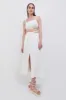 Clay Linen Crop Top sold by Simkhai