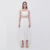 Clay Linen Crop Top sold by Simkhai